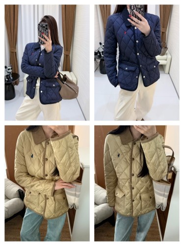 In stock: 2025 early autumn new model RL Ralph Lauren corduroy turn-down collar diamond-patterned cotton jacket, casual, versatile, and warm