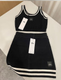 In-stock spring/summer new high-waisted versatile knitted skirt, slimming and stylish, casual short skirt, base skirt