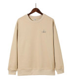 lO Heavy Industry Silver-Plated 3D Logo Round-Neck Sweatshirt, Autumn and Winter Trendy Fashionable Unisex Simple Loose-Fit Jacket