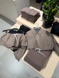 2026 Spring New Short Zipper Drawstring Jacket + Low-Waist Drawstring Mini Skirt Casual Set