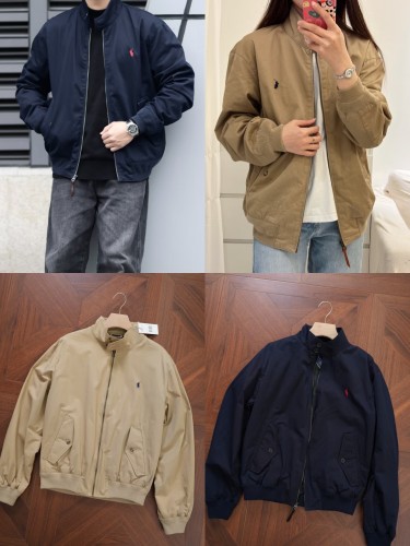 In stock: Spring 2026 new model, vintage Harrington jacket with plaid lining, versatile and casual fashion