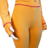 HR24058 European and American cross-border women's clothing, waffle texture fabric, raglan sleeve hooded micro-flare casual suit