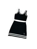 New in stock: High-waisted knitted short tank top for sports, casual wear, and yoga, slimming and stylish sleeveless top with straps