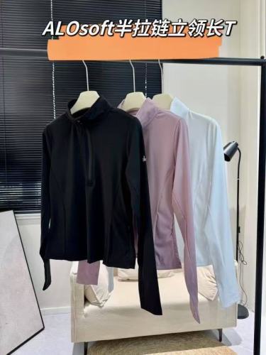 In stock 2026 summer new model stand-up collar half-zip sun protection jacket ice silk breathable sports fitness yoga
