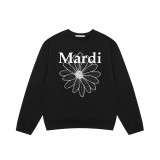 Trendy brand sweatshirt with daisy and dachshund prints and embroidery, same style as Jin Gaoyin, pure cotton round-neck top for women, street fashion brand
