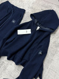 2026 New Spring and Autumn Corduroy Suit for Women, Hooded, High-Waisted, Slim-Fit, Straight-Leg Casual Suit for Women
