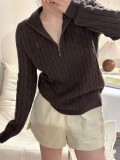 In stock: 2025 Fall/Winter new model RL Ralph Lauren half-zip turtleneck knit pullover with pony embroidery