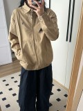 In stock 2025 Spring and Autumn Ralph Lauren Embroidered Polo Collar Jacket for Couples, Casual and Versatile