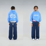 Heavyweight high street American letter print hoodie, unisex, trendy brand, loose fit, casual everyday jacket for spring