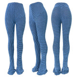 HR23101 European and American women's clothing, fluffy texture, breathable, high elasticity, fashionable, casual, versatile, slim-fit stacked pants