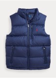 In stock 25 Fall/Winter RL Ralph Lauren classic pony embroidered stand-up collar sleeveless down vest for warmth and protection