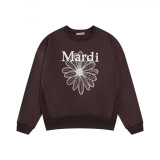 Trendy brand sweatshirt with daisy and dachshund prints and embroidery, same style as Jin Gaoyin, pure cotton round-neck top for women, street fashion brand