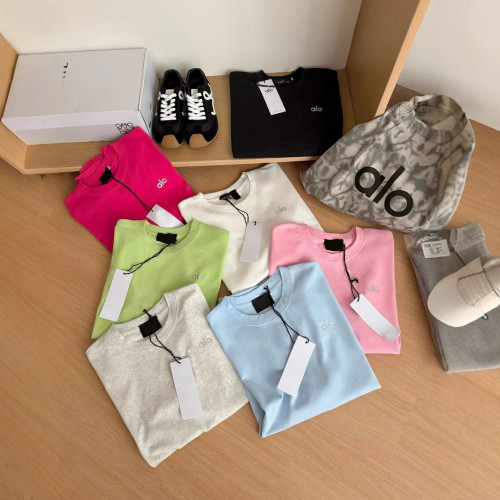 Premium authentic silver label logo candy-colored simple short-sleeve women's loose versatile casual T-shirt 2025 summer