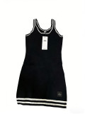 2026 Spring/Summer New Women's Knit Camisole Dress for Outdoor Sports, Breathable, Sexy, Short Dress