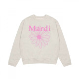 Trendy brand sweatshirt with daisy and dachshund prints and embroidery, same style as Jin Gaoyin, pure cotton round-neck top for women, street fashion brand
