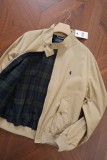 In stock: Spring 2026 new model, vintage Harrington jacket with plaid lining, versatile and casual fashion