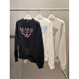 Trendy brand sweatshirt with daisy and dachshund prints and embroidery, same style as Jin Gaoyin, pure cotton round-neck top for women, street fashion brand