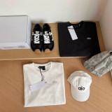 Premium authentic silver label logo candy-colored simple short-sleeve women's loose versatile casual T-shirt 2025 summer