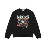 Trendy brand sweatshirt with daisy and dachshund prints and embroidery, same style as Jin Gaoyin, pure cotton round-neck top for women, street fashion brand
