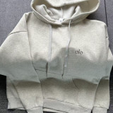 (In-stock from the source factory) Jin Zhimei's same style hooded loose-fit fleece-lined thick versatile pocket pullover