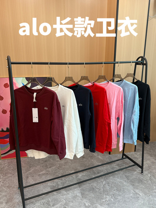 Spring 2026 long-sleeve sweatshirt for fitness and casual sports, loose-fitting slimming crew neck top