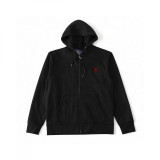2025 Cross-Border Foreign Trade RL Sweatshirt with Pony Logo Embroidery, Hooded Sweatshirt for Men and Women, Casual Zip-Up Jacket