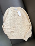 In stock 2025 Autumn FARVEN Sweater, round neck, diamond knit pullover, loose, casual, warm, comfortable, versatile, high-quality