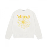 Trendy brand sweatshirt with daisy and dachshund prints and embroidery, same style as Jin Gaoyin, pure cotton round-neck top for women, street fashion brand