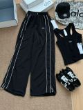 In stock 25 spring-summer new eye-catching dopamine candy color sports loose casual sun protection pants for women