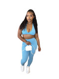 HR24042 European and American women's clothing, new autumn and winter tight-fitting sports casual three-piece suit