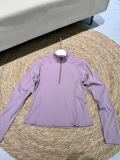 In stock 2026 summer new model stand-up collar half-zip sun protection jacket ice silk breathable sports fitness yoga