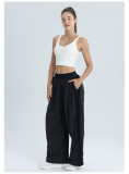 Summer lightweight Lu Shen pants, tennis pants, light weight, loose, slimming, floor-length yoga pants