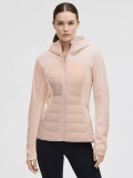 Autumn and winter detachable hooded jacket for women, warm 90% white duck down, lightweight casual sports down jacket