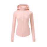 lu Outdoor Windproof Sportswear Goal Sma Lightweight Slim-Fit Skin Jacket Women's Yoga Jacket Sun Protection Jacket
