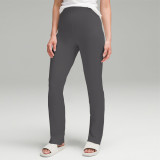 Spring/Summer High-Waisted Butt-Lifting Quick-Dry Casual Peach-Look Leggings with Zipper Hem, Tight Micro Flare Yoga Pants