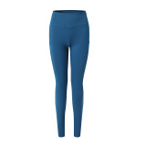 Women's yoga pants with pockets, double-sided brushed fabric, high-waisted, butt-lifting, sports leggings that make legs look longer