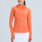 Spring and autumn thin slim-fit quick-dry outdoor sports hiking jacket, mist-repellent, packable hooded coat, sun protection and shade