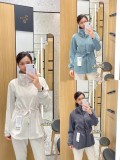 lu Air Cotton Cinch Waist Stand Collar Zipper Commuting Casual Sports Yoga Jacket for Women with Waist Slimming Effect