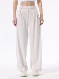 Yoga Pants Daydri Women's High-Waisted Long Pants, Loose Fit, Straight-Leg Sports Pants, Commuting Casual Trousers