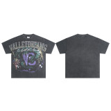 Cross-border American fashion brand VALE's new trendy American street hip-hop loose-fit full-print cotton short-sleeve T-shirt