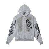 Cross-border trendy new style  American street hip-hop pure cotton highly realistic hooded sweatshirt