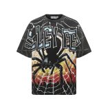 Cross-border American fashion brand VALE's new washed and distressed American hip-hop street print vintage pure cotton versatile short-sleeve T-shirt