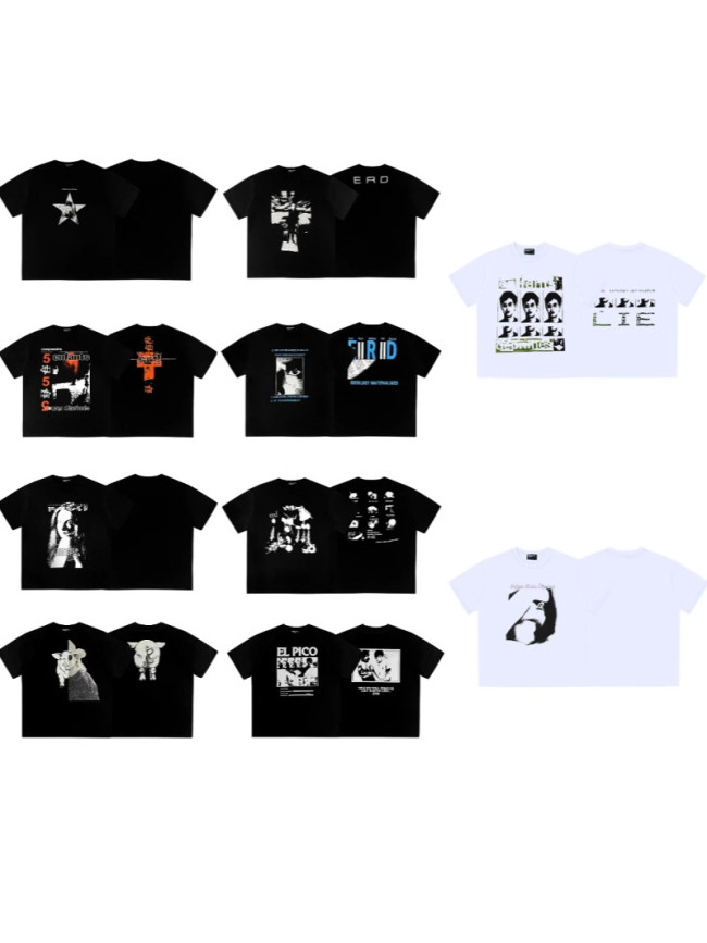 E.R.D Spring/Summer New Hip-Hop Casual American Style Trendy Streetwear Cross-Border T-Shirt