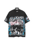 Summer new trendy brand printed short-sleeve T-shirt for men, loose fit