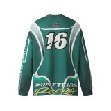 Cross-border foreign trade trendy new SAINT printed casual versatile breathable printed sports loose long-sleeve jersey