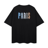 Summer new style loose-fit printed short-sleeve T-shirts for couples, trendy casual tops for men and women