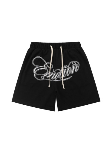 Spring 25ss New American Casual Drawstring Cross-Border Sports Embroidered Trendy Shorts