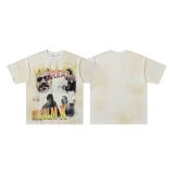 Cross-border American fashion VALE American street hip-hop print loose-fitting pure cotton casual daily short-sleeve T-shirt trendy brand