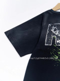 New Retrovert printed letter trendy brand short-sleeve summer casual versatile shirt