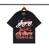 Cross-border trendy brand Glo Long's new printed pure cotton American street hip-hop casual versatile short-sleeve T-shirt